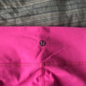 Pink Lululemon Cropped Leggings